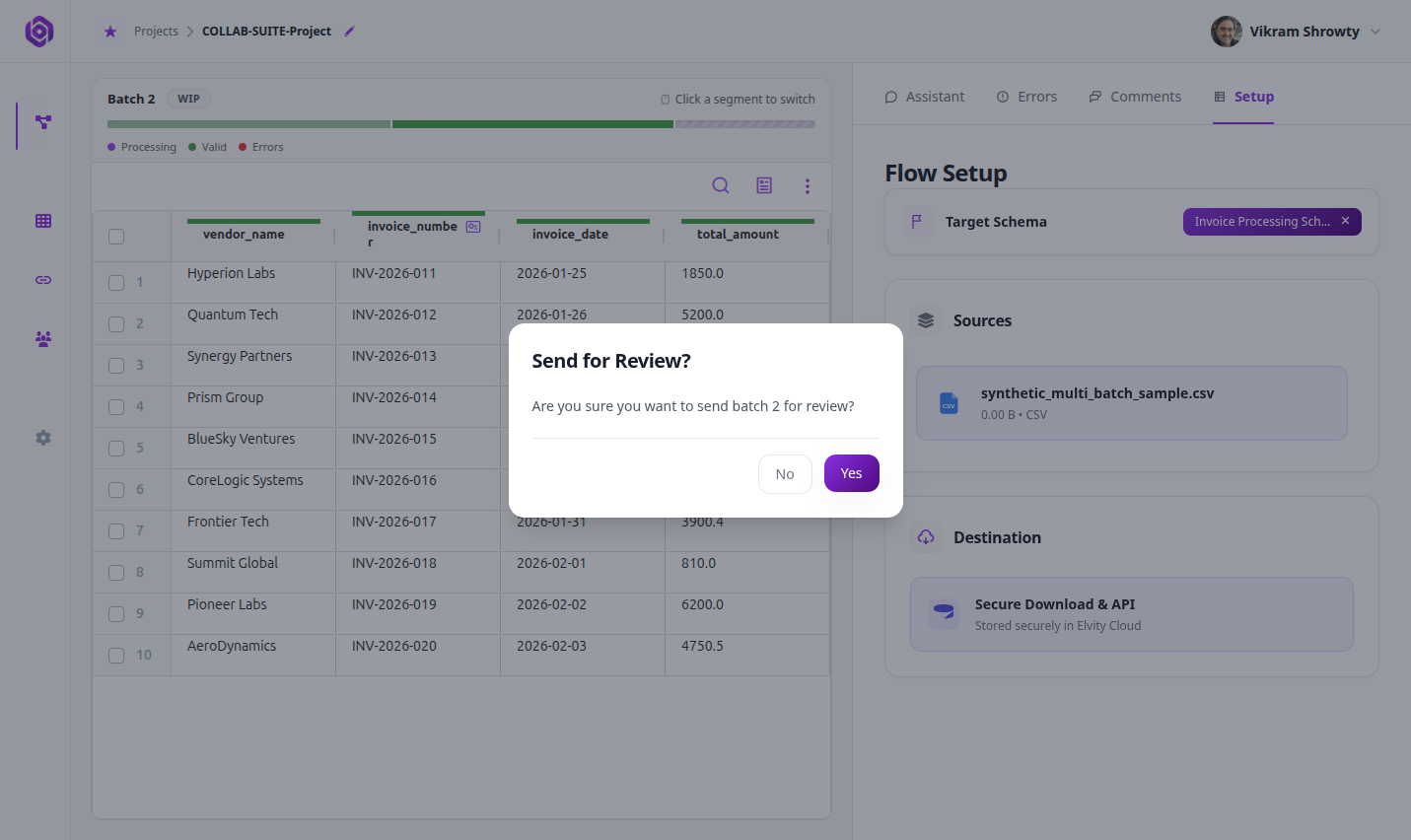 Generate secure Magic Review Links to invite external reviewers.
